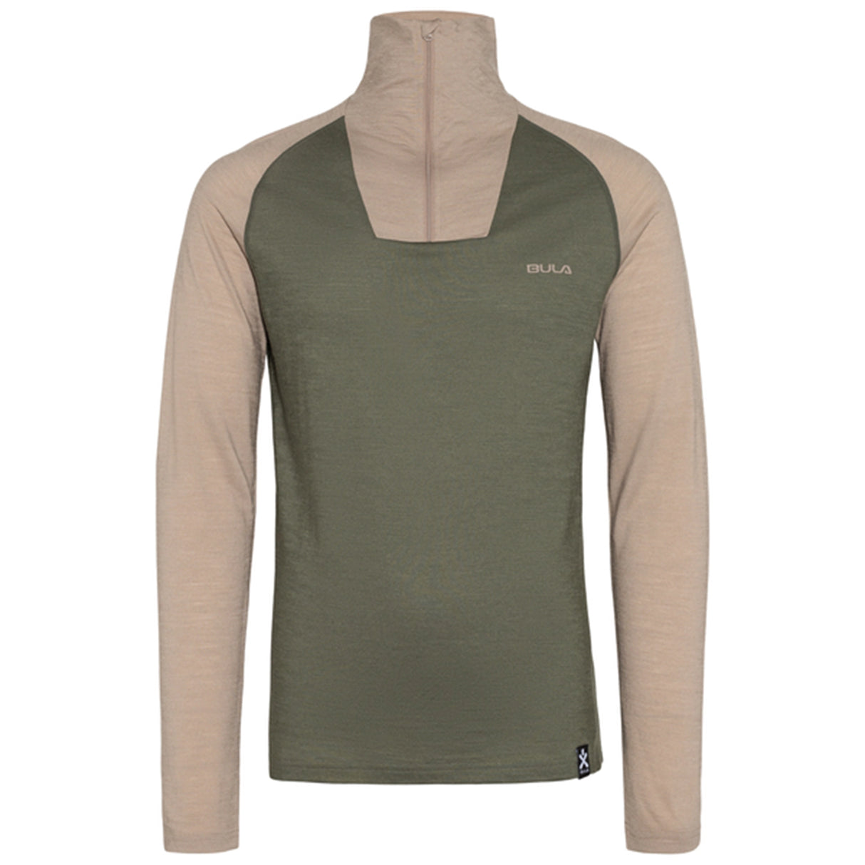 Bula Retro Merino Uld Halvlynlåstrøje