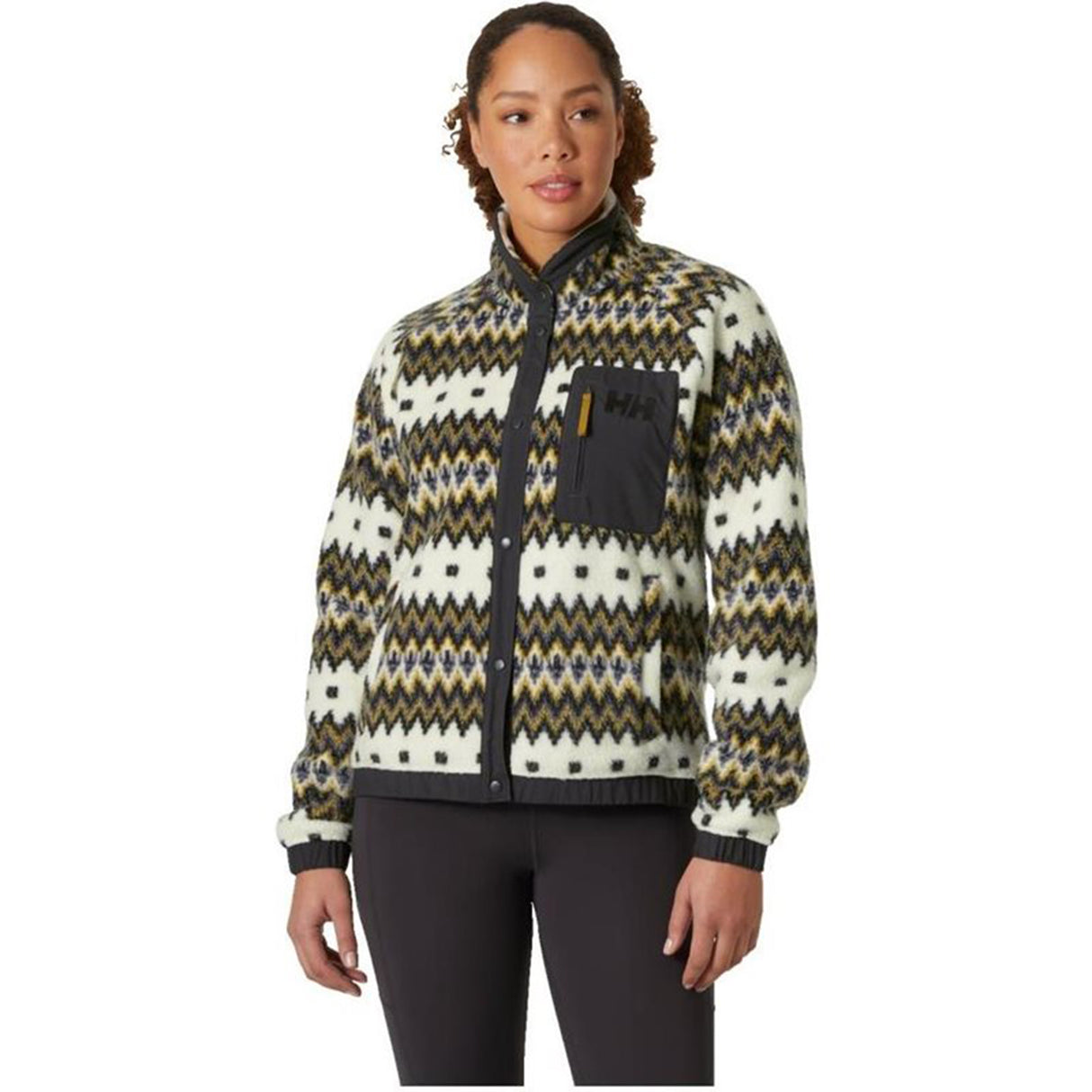 Helly Hansen W Imperial Printed Pile Snap