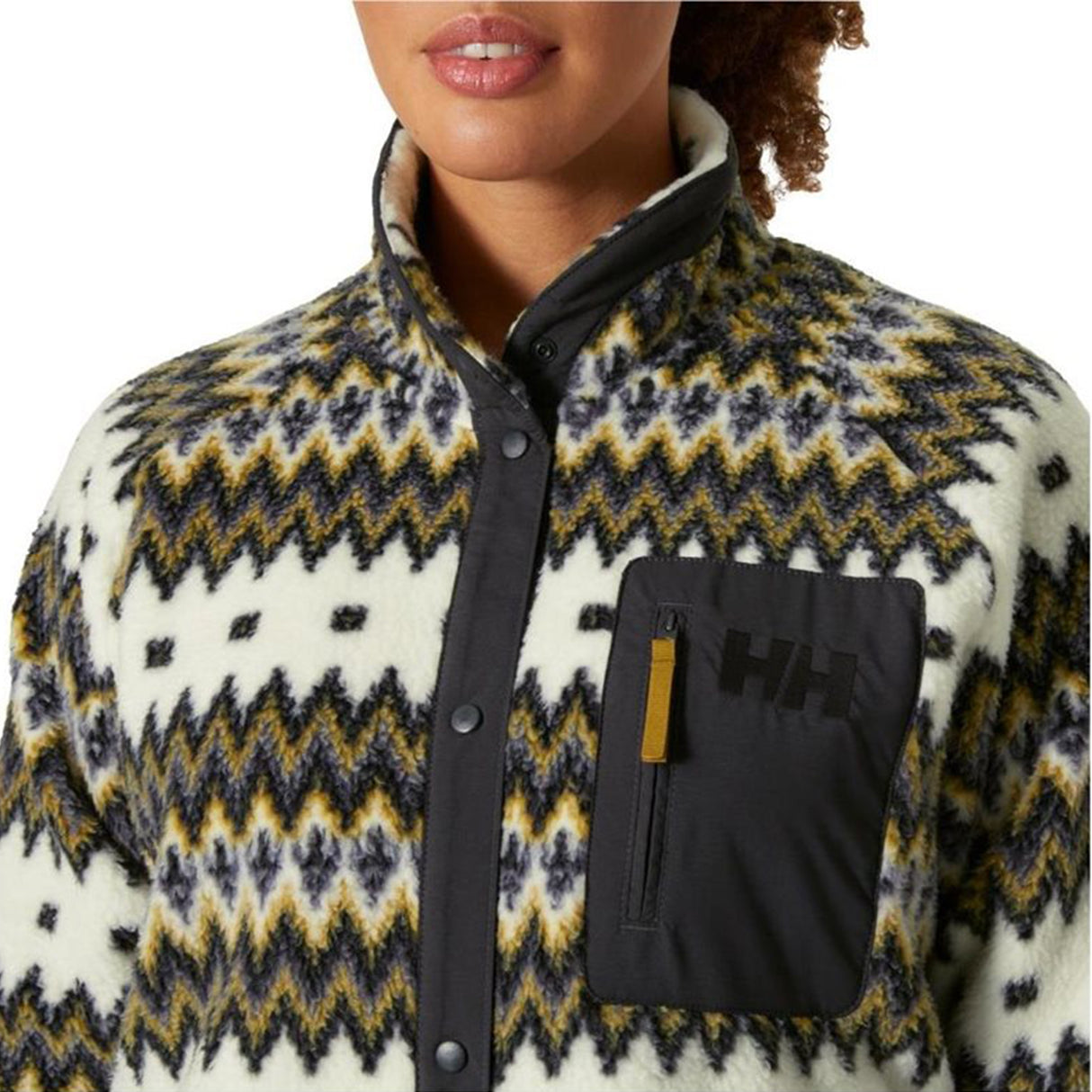 Helly Hansen W Imperial Printed Pile Snap