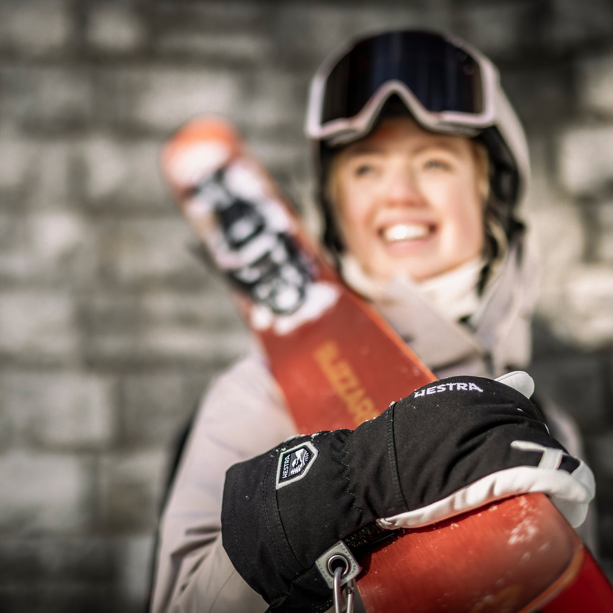 Hestra Army Læder Heli Ski - 5 finger