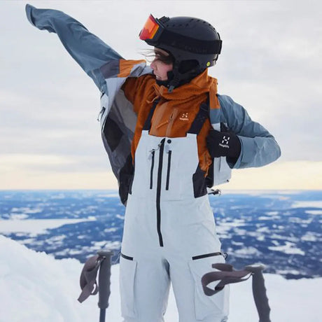 Skidkläder på en åkare