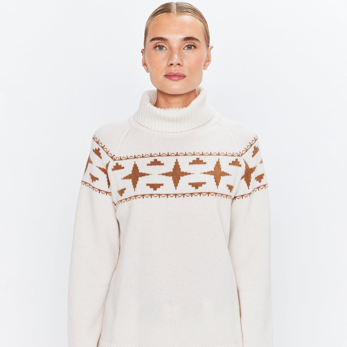 8848 Altitude Sage Uld Rullekravesweatshirt