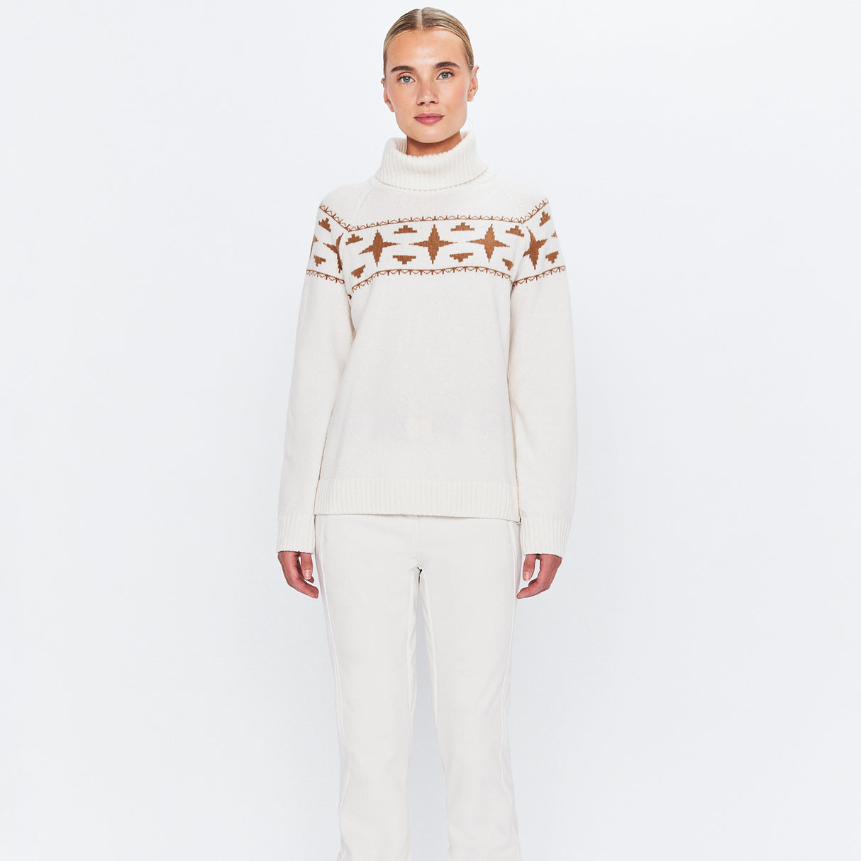 8848 Altitude Sage Uld Rullekravesweatshirt