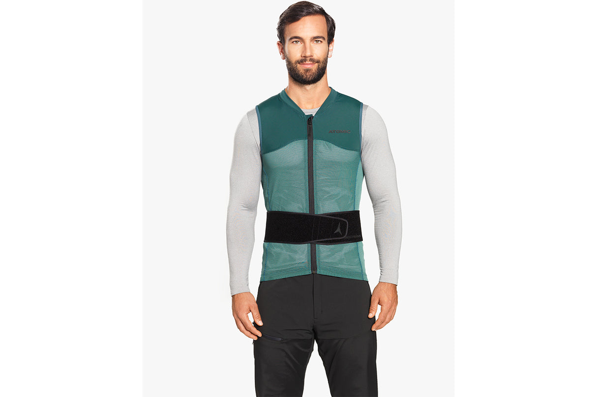 Atomic Live Shield vest amid Dark Green Front 2