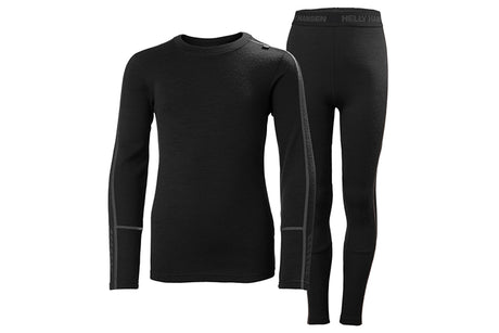 Helly Hansen Jr Lifa Merino Midweight Set Black 1