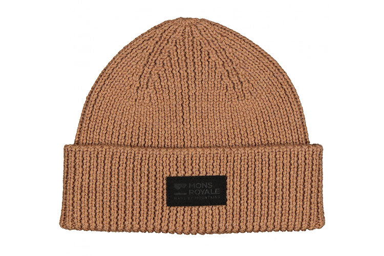 Mons Royale Fishermans Beanie Toffe Marl