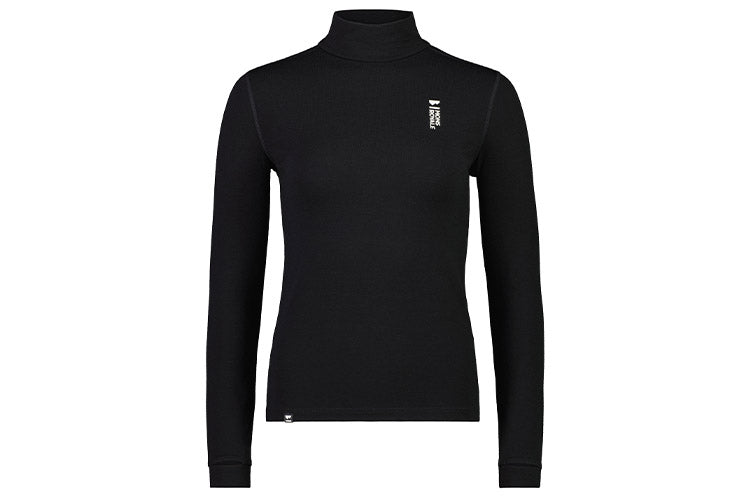 Mons Royale W Cascade Mock Neck LS