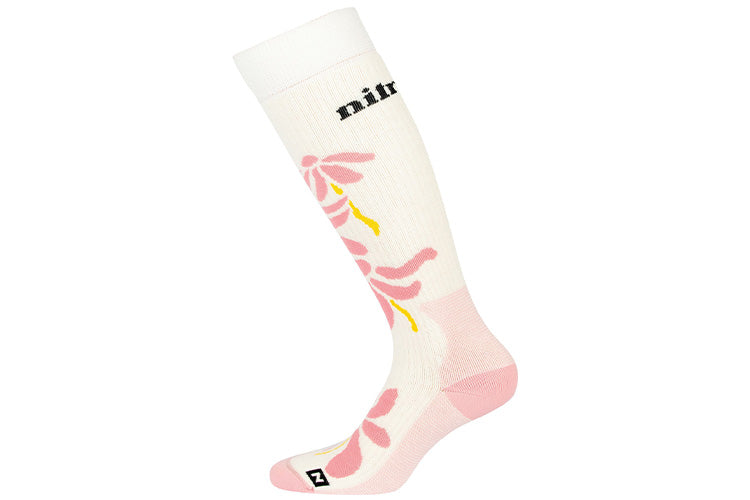 Nitro Women's Cloud 5 Socks Heather Grey-Rose 1